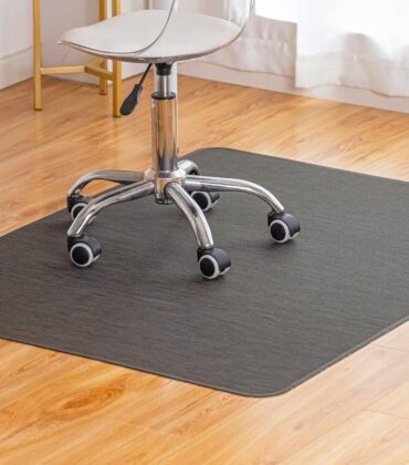 Baroyal Office Chair Mat for Hardwood Floor Under Desk Computer Rolling Chair Mat for Wood/Tile Floor Non-Slip Heavy Duty Desk Rug PVC Plastic Hard Floor Protector 36" x 48" (Espresso)