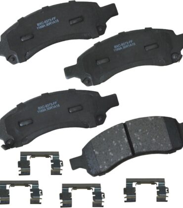 Bendix Premium SBC1169A Ceramic Front Brake Pads for Buick Enclave 2017-2008, Chevrolet Traverse 2017-2009, GMC Acadia 2016-2007, Acadia Limited 2017, Saturn Outlook 2010-2007
